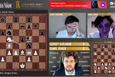 Steinitz Day 2: Dubov knocks Carlsen off his perch