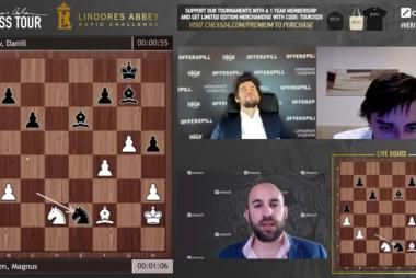 Carlsen and Ding Liren lead after Lindores Day 1